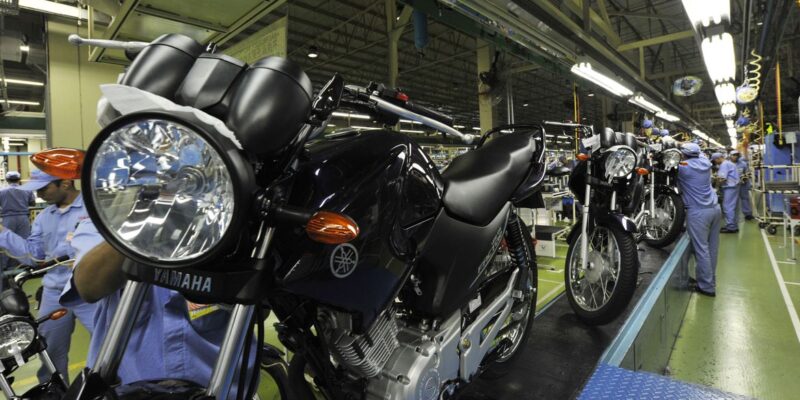 Produção de motocicletas aumenta 13,9% no primeiro semestre de 2023