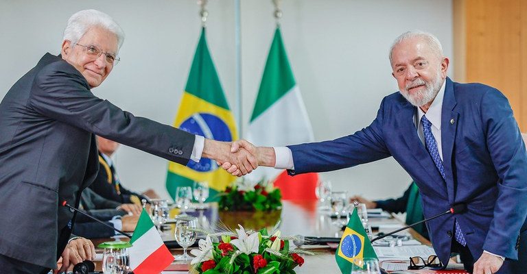 Em bilateral, presidente italiano apoia prioridades brasileiras à frente do G20